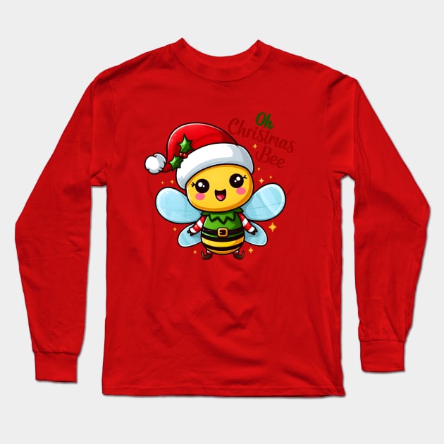 Oh Christmas Bee Long Sleeve T-Shirt by Kary Pearson